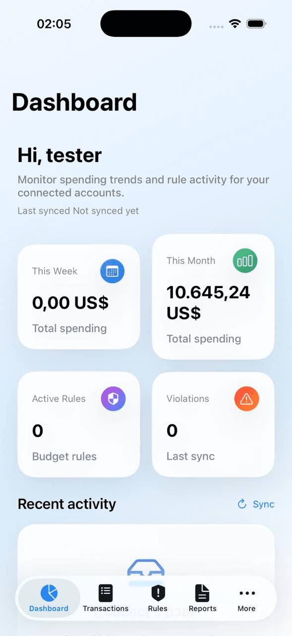 PayControl screenshot